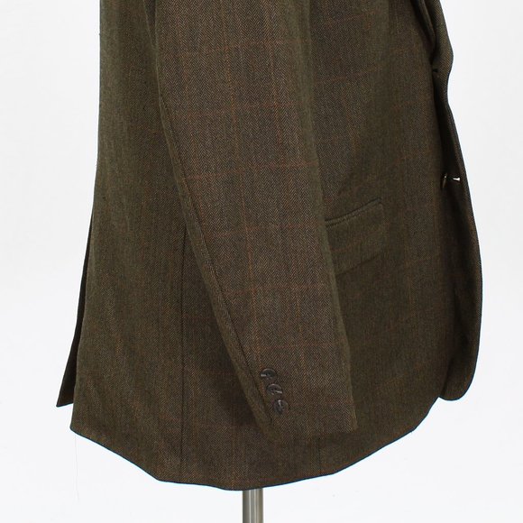 Trieste 44L Brown HB 2-Button Sport Coat Blazer Jacket V583 - Picture 8 of 11